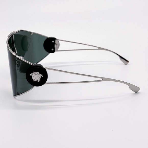 NEW VERSACE MOD 2268 1000/3H SHIELD VE2268 10003H UNISEX SUNGLASSES - Picture 7 of 11